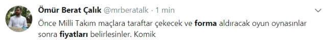 Milli Takımın Yeni Formalarının Fiyatlarına Tepki Yağdı