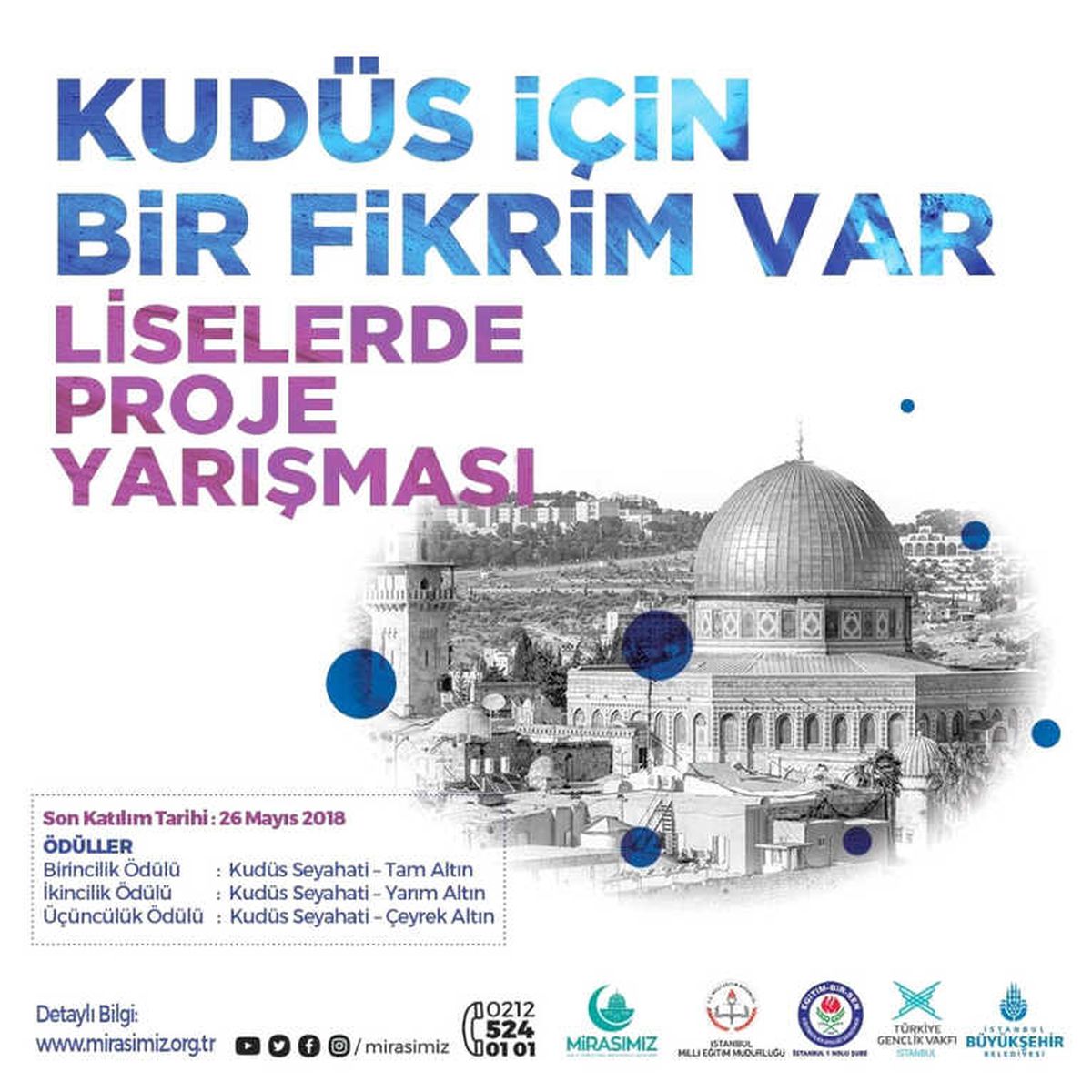 Mirasımız Derneği 'Kudüs Ödüllü' Yarışma Düzenleyecek