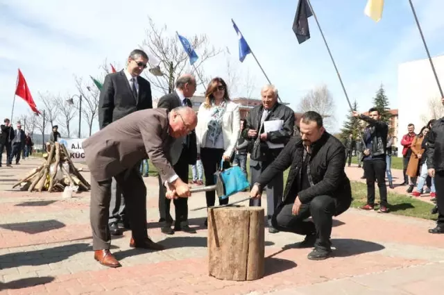 Bolu'da, Nevruz Yakılan Ateşle Kutlandı