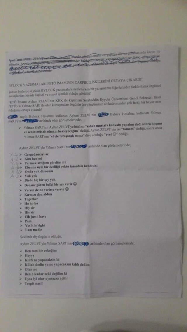ByLock'tan Çarpık İlişki Çıktı: Kırmızı Don Aldım