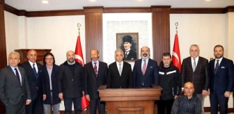 Türkiye Kayak Federasyonu Başkanı Yarar'dan Vali Toprak'a Ziyaret