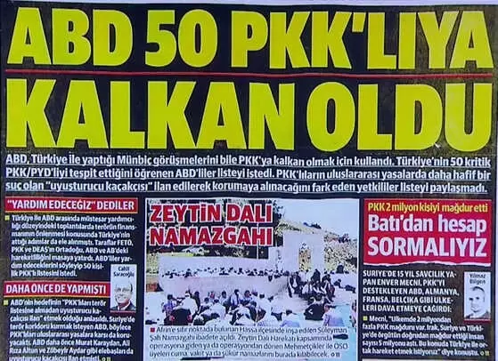 ABD, Türkiye'nin Hazırladığı 50 Kişilik Terörist Listesinin Peşine Düştü