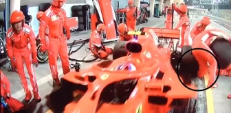 Formula 1'de Raikkonen, Mekanikerin Bacağını Ezdi
