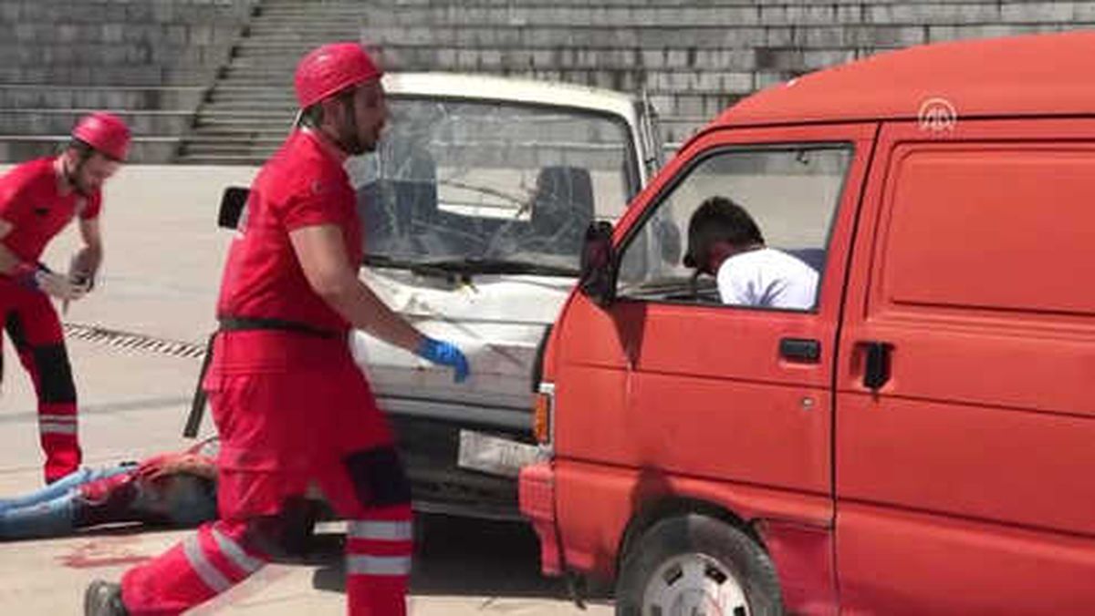 Umke'den 'Çoklu Yaralanmalı Trafik Kazası' Tatbikatı - Karabük