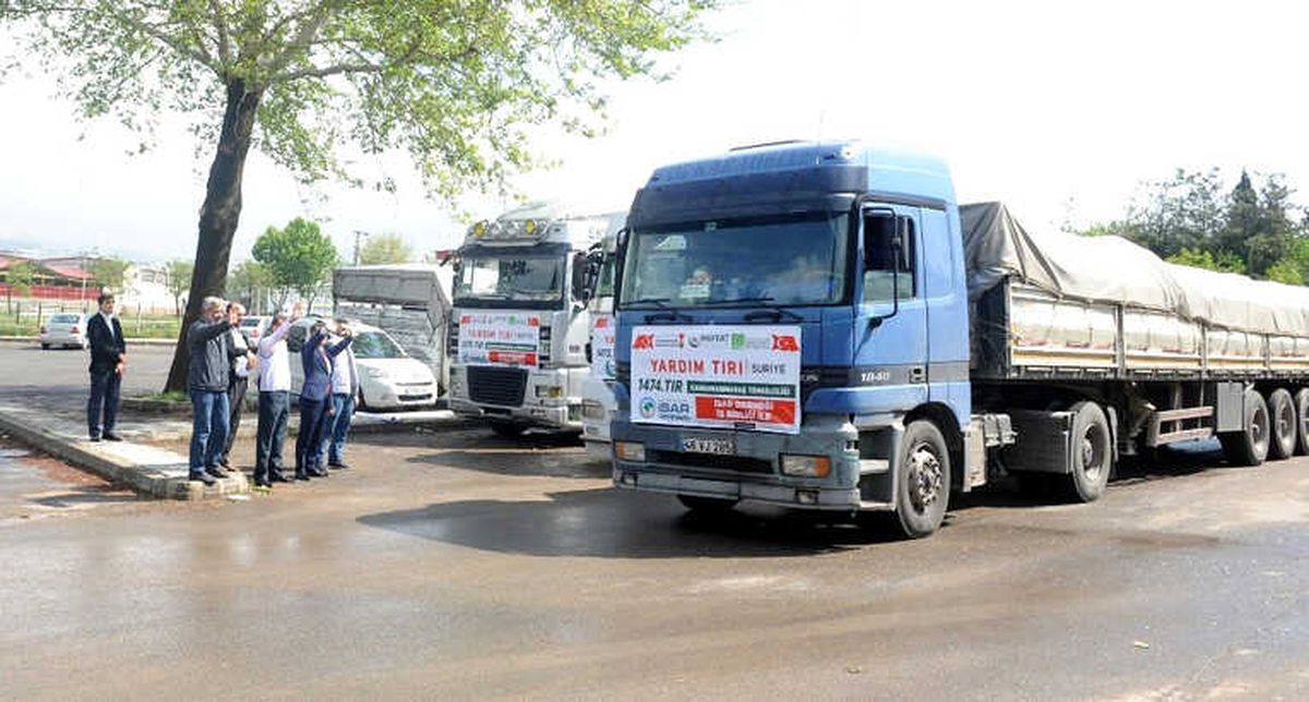 Kahramanmaraş'tan Doğu Guta'ya 125 Ton Gıda Yardımı