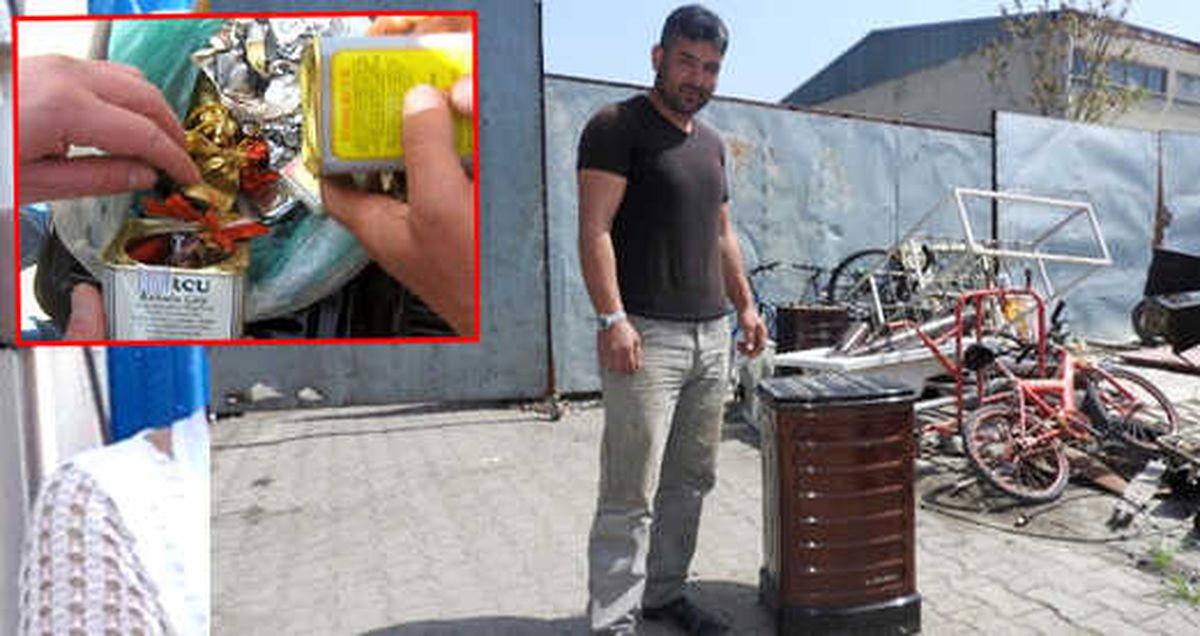 Hurda Olarak Satın Aldığı Sobadan Çıkan Bir Poşet Altını Sahibine Teslim Etti