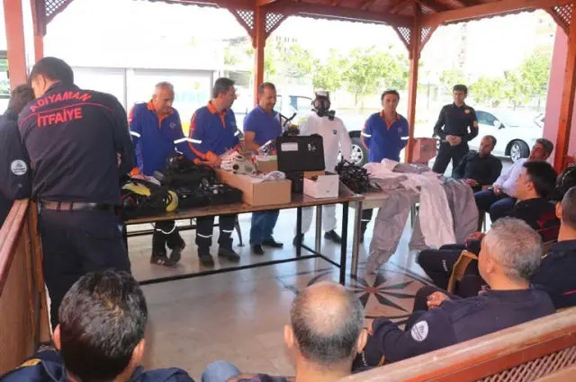 İtfaiye Erlerine Kbrn Eğitimi Verildi