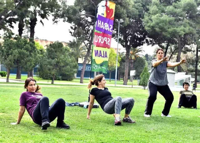 Kültürpark'ta Sabah Sporu Keyfi