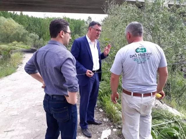 Vezirhan'da Köprü Çalışmaları