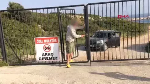 Çanakkale Bozcaada Akvaryum Koyu'nda İkinci Kapı Krizi Çanakkale Bozcaada Akvaryum Koyu'nda İkinci Kapı Krizi