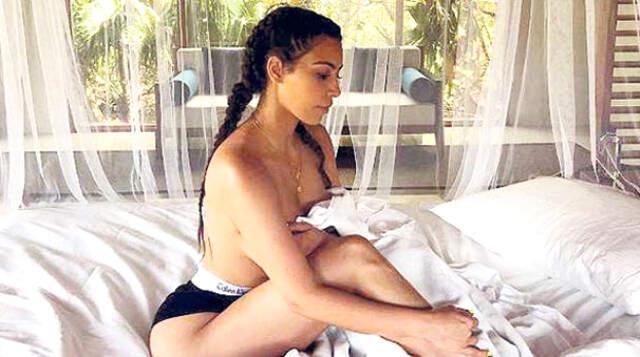 Aldatılan Kardeşini Teselliye Giden Kim Kardashian, Üstsüz Fotoğrafını Paylaştı