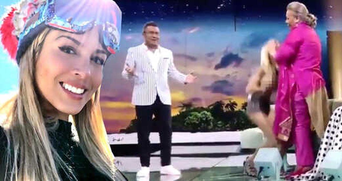 Canlı Yayında Skandal! Bir Anda Göğüslerini Açtı