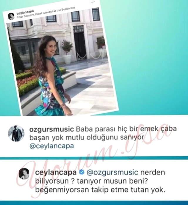 'Baba Parası Yiyorsun' Yorumu Ceylan Çapa'yı Kızdırdı: Nereden Biliyorsun