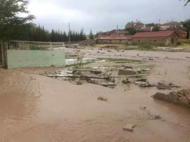 Afyonkarahisar da Selde Onlarca Hayvan Telef Oldu