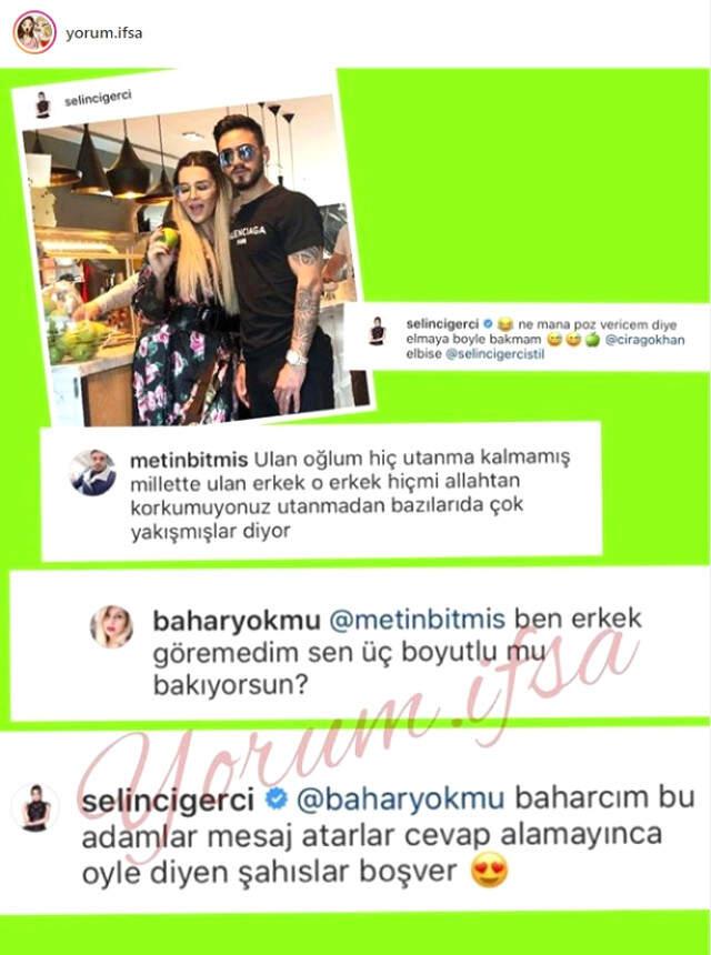 Selin Ciğerci, &quot;Erkeksin Sen Erkek&quot; Diyen Takipçisini Yerin Dibine