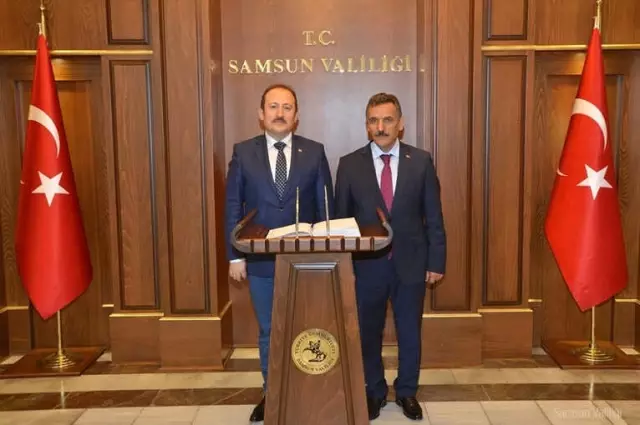 Vali Pehlivan, Samsun Valisi Kaymak'ı Ziyaret Etti