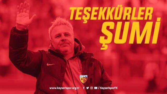 Kayserispor, Marius Sumudica ile Yollarını Ayırdı