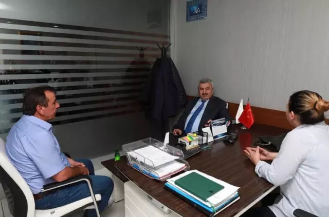 Başkan Baran'dan Yangın Çıkan Otele Ziyaret