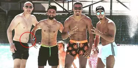 Dirar'ın Paylaşımı Aatif'in Göbeğini Ele Verdi