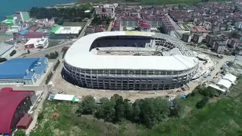 Ordu'da Yapılan Yeni Stat Havadan Görüntülendi (2) Ordu'da Yapılan Yeni Stat Havadan Görüntülendi (2)