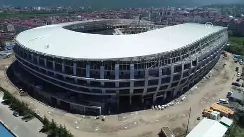 Ordu'da Yapılan Yeni Stat Havadan Görüntülendi (2) Ordu'da Yapılan Yeni Stat Havadan Görüntülendi (2)