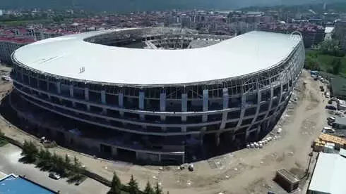 Ordu'da Yapılan Yeni Stat Havadan Görüntülendi (2) Ordu'da Yapılan Yeni Stat Havadan Görüntülendi (2)