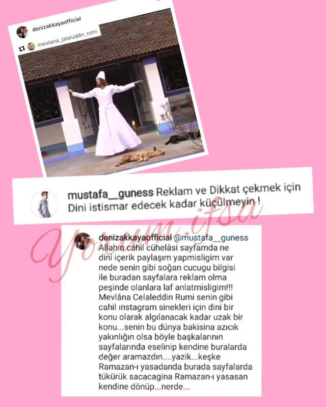 Deniz Akkaya, 'Dini İstismar Etme' Diyen Takipçisine Fena Patladı
