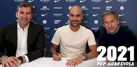 Manchester City, Guardiola'nın Sözleşmesini Uzattı!