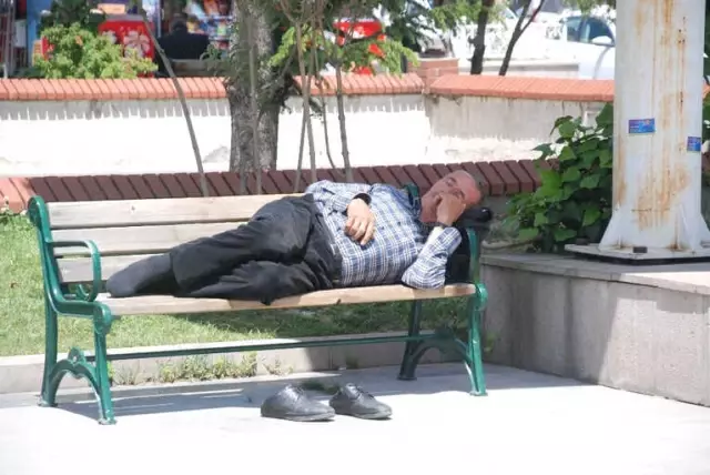 Ramazanda Gölge Yeri Bulan Şekerleme Yaptı