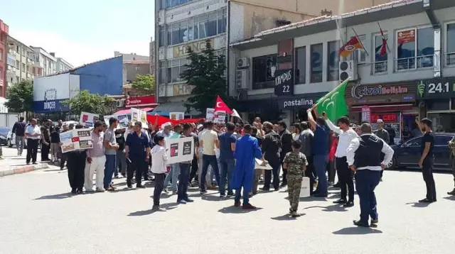 Edirne'de İsrail'e Prtesto