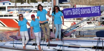 Deniz Tutkusu Seyirde' Ekibinden Oluşan 4 Kadın Yelkenci Akdeniz'e Açıldı