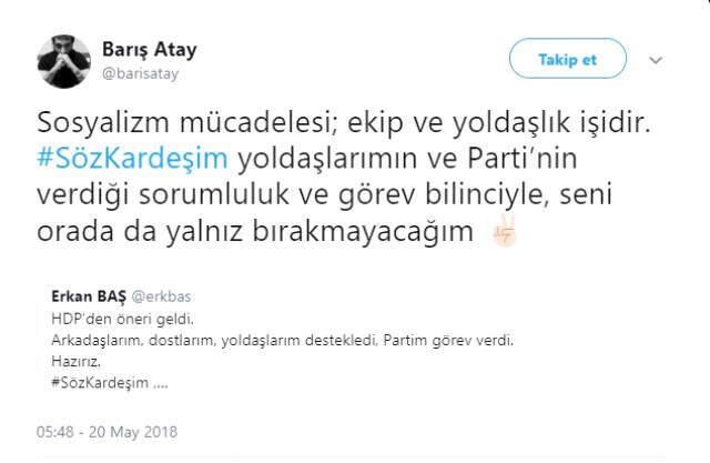 Oyuncu Barış Atay HDP'den Aday Oldu