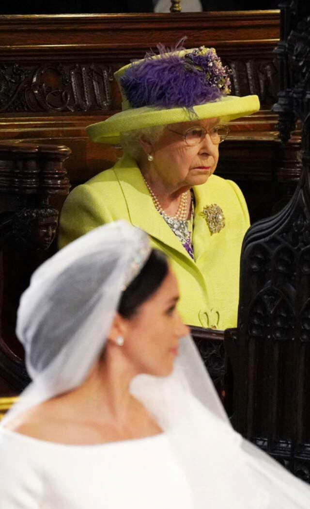Prens Harry ve Meghan Markle'ın Düğününde Kraliçe Elizabeth'in Yüzü Gülmedi