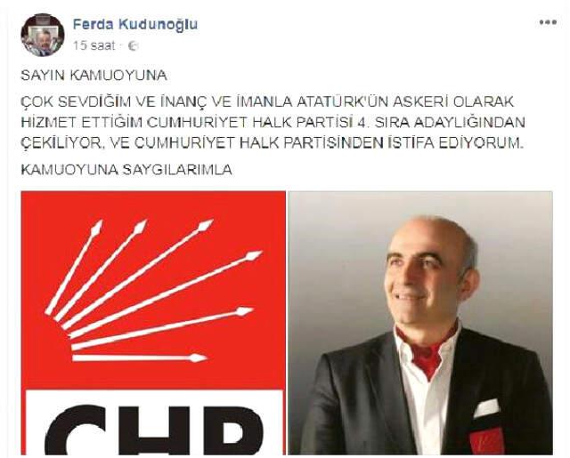CHP'de Aday Sıralamayı Beğenmeyenler Çekildiklerini Açıkladı