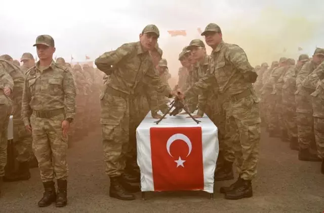 Tekirdağ'da 371'inci Kısa Dönem Erler Yemin Etti