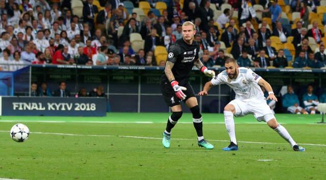 Liverpool Kalecisi Karius'un Büyük Hatasında Benzema Topu Ağlarla Buluşturdu