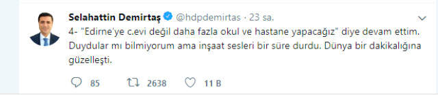 Selahattin Demirtaş Seçim Vaatlerini Sosyal Medyadan Duyurdu