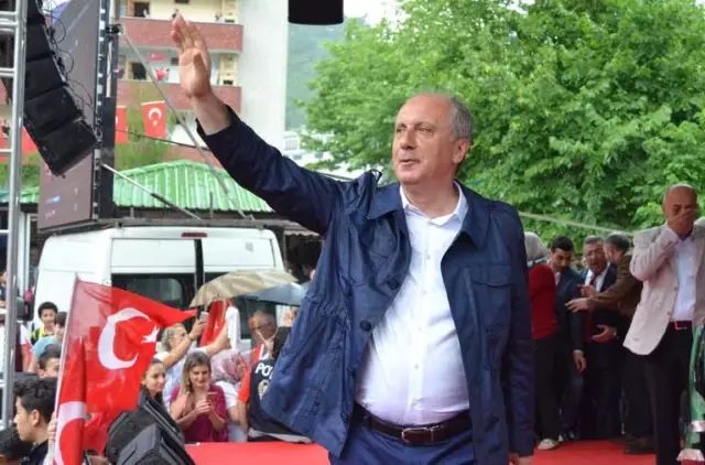CHP'nin Cumhurbaşkanı Adayı Muharrem İnce Artvin'de
