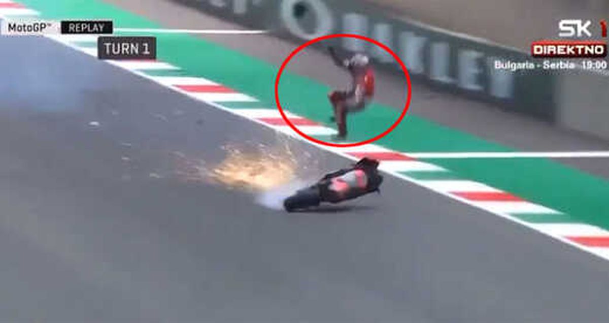 İtalyan Motorsikletçi Michele Pirro, Korkunç Bir Kaza Geçirdi
