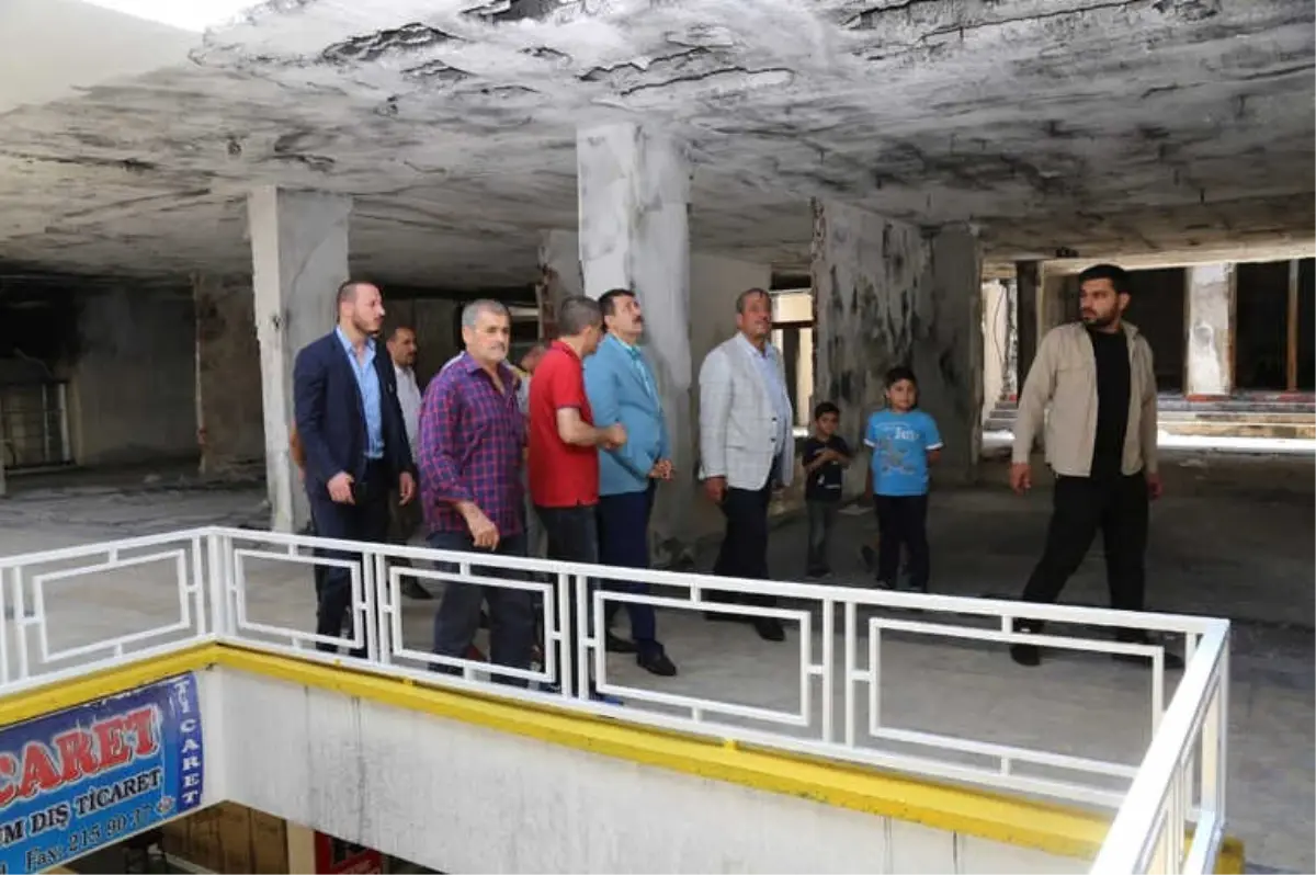 Yangında Hasar Gören İş Merkezine Yardım Eli Uzatıldı