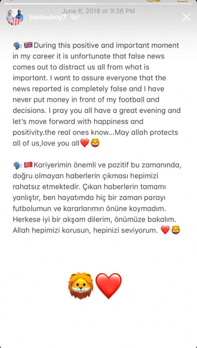 Yıldız Futbolcu Badou Ndiaye: Hiçbir Zaman Parayı Futbolumun Önüne Koymadım