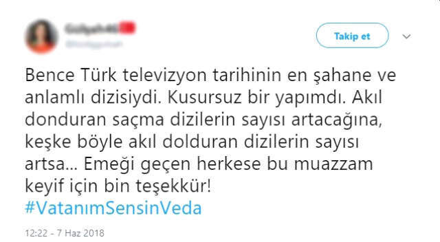 Vatanım Sensin Dizisinin Final Bölümü İzleyicileri Gözyaşlarına Boğdu