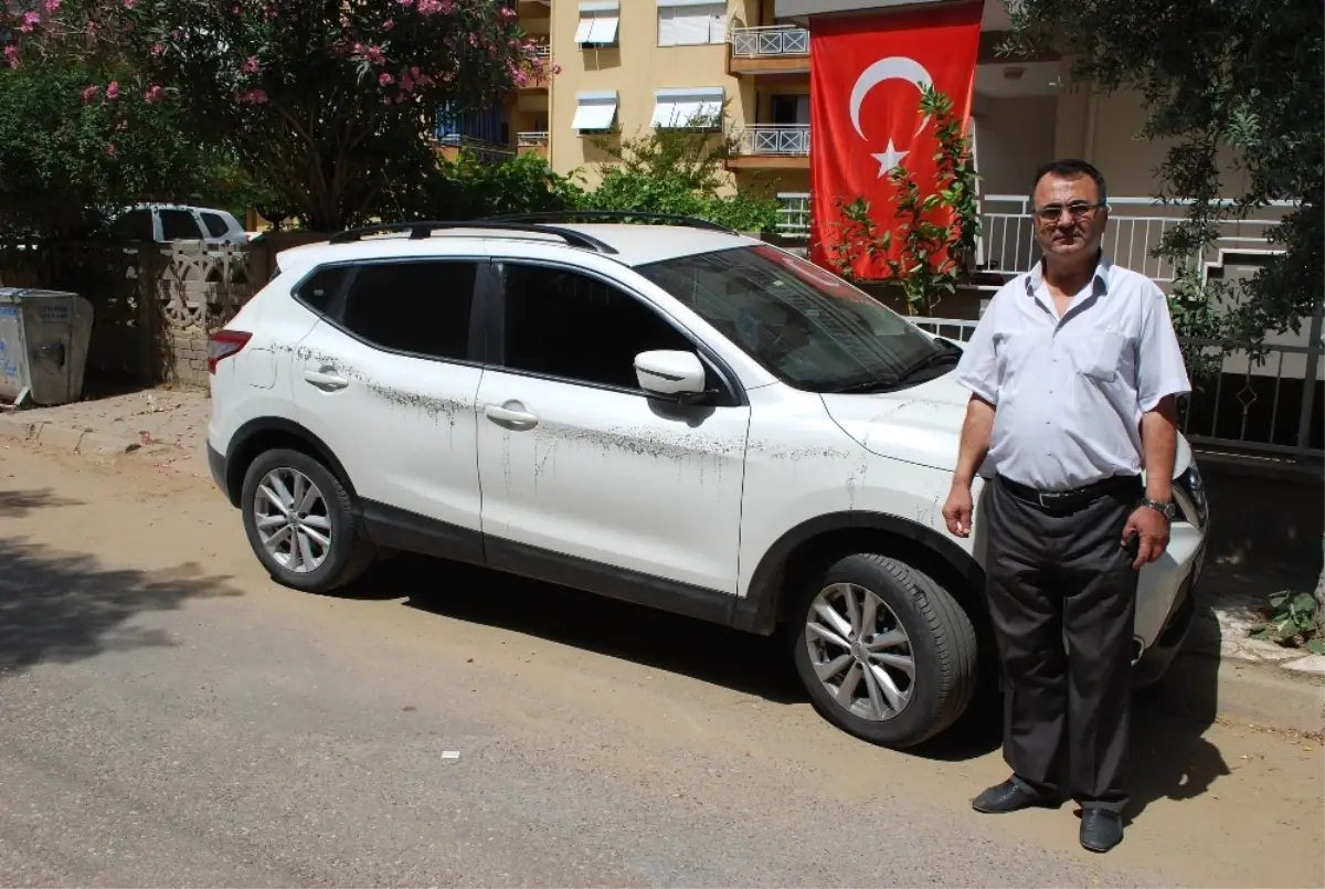 Park Halindeki Araçlara Çirkin Saldırı