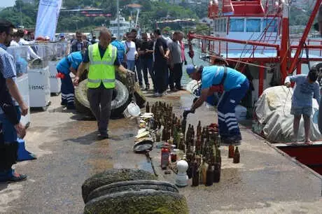 Şile'de Deniz Dibinde Temizlik Çalışması Yapıldı