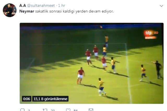 Brezilya Milli Takımının Yıldızı Neymar, Rakibini Fena Rencide Etti