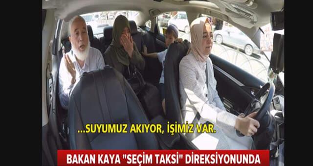 Bakan Kaya Direksiyon Başına Geçti, Taksiye Binen Kadın Gözyaşlarına Engel Olamadı