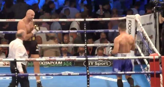 Dünya Şampiyonu Tyson Fury, Maçı Bırakıp Tribündeki Kavgayı İzledi