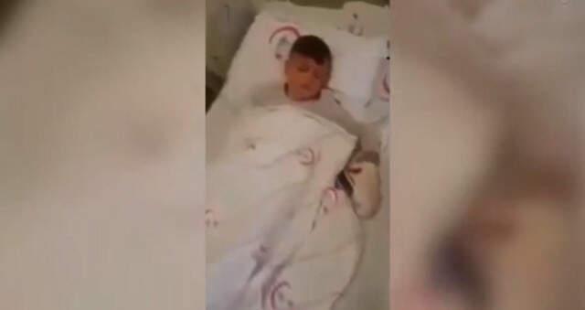 'Görmüyorum' Diye Feryat Eden Suriyeli Çocuk, Gaziantep'teki Hastanede Tedavi Edildi