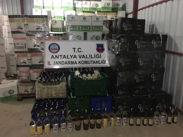 Manavgat'ta Kaçak İçki Operasyonu