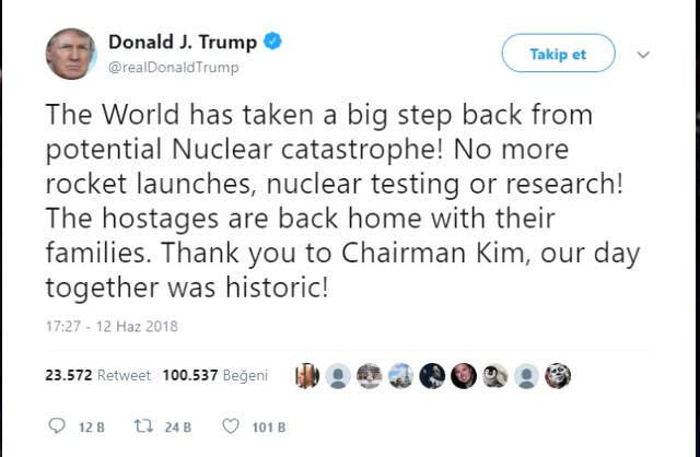 Singapur'daki Görüşmenin Ardından Donald Trump ve Kim Jong-un Beyaz Saray'da Görüşecek